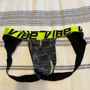 Andrew Christian Vibe Neon Yellow & Black Athletic Jockstrap